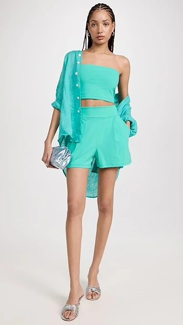 Susana Monaco Pleated Shorts 6 Susana Monaco Pleated Shorts - Image 4