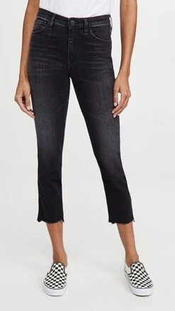 3x1 W3 Straight Authentic Crop Jeans