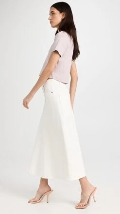 Tibi White Denim Godet Midi Skirt -Denim Diva Shop tibdb304331c925 1677871367197 2 0. UX357 QL90
