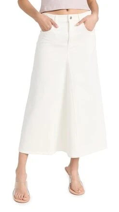 Tibi White Denim Godet Midi Skirt -Denim Diva Shop tibdb304331c925 1677871367315 2 0. UX357 QL90