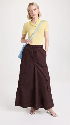 Tibi Vintage Cotton Pull On Cargo Godet Skirt -Denim Diva Shop tibdb304411c75d 1683305946357 2 0. UX357 QL90
