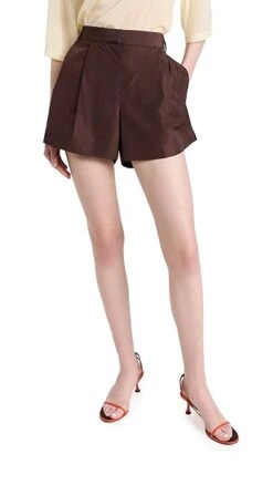 Tibi Italian Sporty Pleated Shorts -Denim Diva Shop tibdb304491c75d 1683307105791 2 0. UX357 QL90