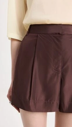 Tibi Italian Sporty Pleated Shorts -Denim Diva Shop tibdb304491c75d 1683307106292 2 0. UX357 QL90