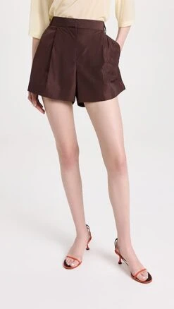 Tibi Italian Sporty Pleated Shorts -Denim Diva Shop tibdb304491c75d 1683307137441 2 0. UX357 QL90