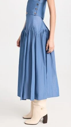 Tory Burch Striped Skirt -Denim Diva Shop toryb4986710769 1674140711141 2 0. UX357 QL90