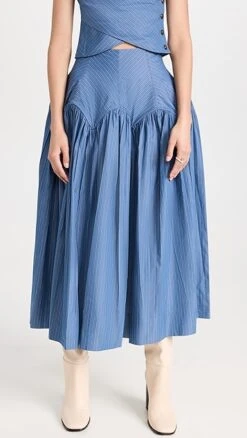 Tory Burch Striped Skirt -Denim Diva Shop toryb4986710769 1674140711513 2 0. UX357 QL90