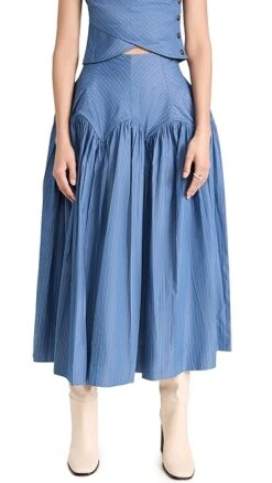 Tory Burch Striped Skirt -Denim Diva Shop toryb4986710769 1674140711544 2 0. UX357 QL90