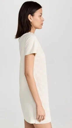 Tory Burch Logo Lace T-Shirt Dress -Denim Diva Shop toryb5003758187 1675722685387 2 0. UX357 QL90