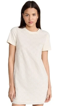 Tory Burch Logo Lace T-Shirt Dress -Denim Diva Shop toryb5003758187 1675722686149 2 0. UX357 QL90