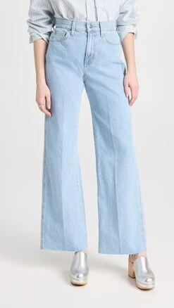 Veronica Beard Jean Taylor High Rise Wide Leg Jeans -Denim Diva Shop vbeac3049661372 1673382457293 2 0. UX357 QL90