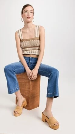 Veronica Beard Jean Carson High Rise Ankle Flare Jeans -Denim Diva Shop vbeac305071f705 1677021569221 2 0. UX357 QL90