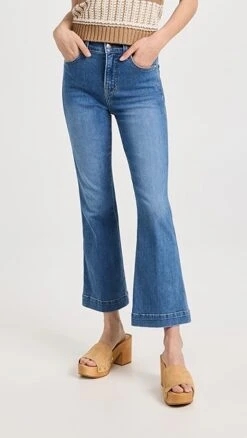 Veronica Beard Jean Carson High Rise Ankle Flare Jeans