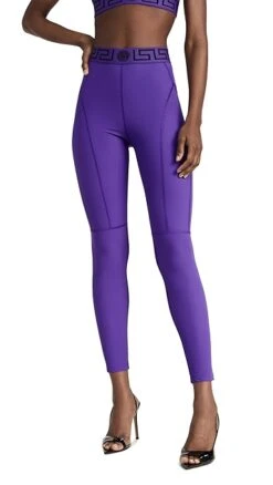 Versace Lycra Matte Leggings -Denim Diva Shop versa3103614421 1681229499686 2 0. UX357 QL90