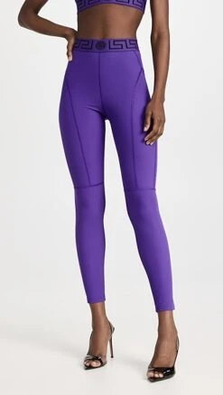 Versace Lycra Matte Leggings -Denim Diva Shop versa3103614421 1681229499762 2 0. UX357 QL90