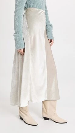 Vince Purl Edge Panelled Slip Skirt -Denim Diva Shop vince5188912208 1667486762550 2 0. UX357 QL90