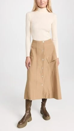 Vince Utility Button Down Skirt -Denim Diva Shop vince5191927339 1670249749173 2 0. UX357 QL90