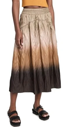 Vince Dip Dye Smocked Skirt -Denim Diva Shop vince5197210877 1676407610399 2 0. UX357 QL90