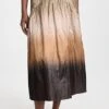 Vince Dip Dye Smocked Skirt