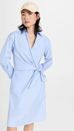 Vince Wrap Shirt Dress
