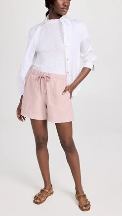 Vince Tie Front Pull On Shorts -Denim Diva Shop vince5202172426 1681607626207 2 0. UX357 QL90