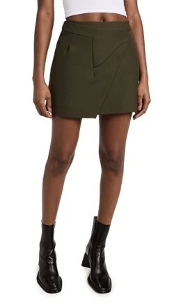 WARDROBE.NYC Wrap Skirt Mini -Denim Diva Shop wardr3003011565 1675972407138 2 0. UX357 QL90