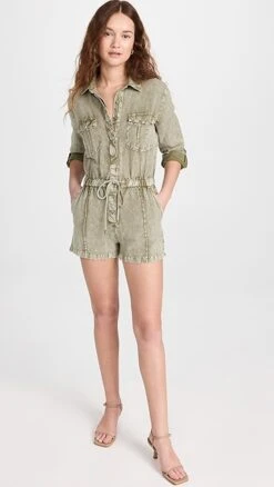 Young Fabulous & Broke Lakeside Romper -Denim Diva Shop yfbaa410961f907 1679074038971 2 0. UX357 QL90