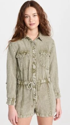 Young Fabulous & Broke Lakeside Romper -Denim Diva Shop yfbaa410961f907 1679074039224 2 0. UX357 QL90