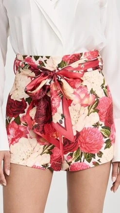 Zimmermann Wonderland High Waisted Shorts
