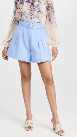 Zimmermann Tama Pleated Shorts