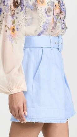 Zimmermann Tama Pleated Shorts -Denim Diva Shop zimme4275511542 1677795671873 2 0. UX357 QL90