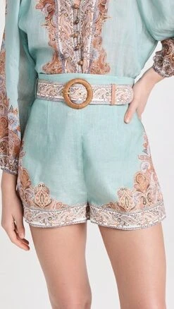 Zimmermann Devi Tuck Shorts